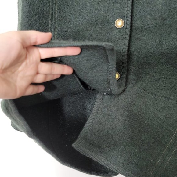 Haggar Vintage Forest Green 100% Wool Long Sleeve Button-Down Jacket Size Small - Picture 8 of 11